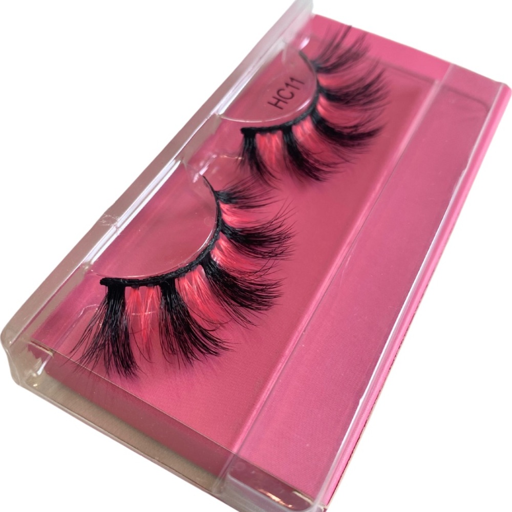 Faux Mink Lashes w/ Pink #11